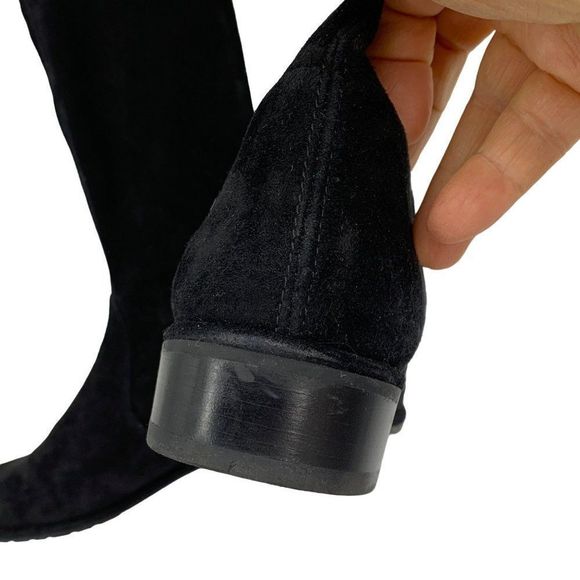 Stuart Weitzman Womens Lowland Over The Knee Boot Black Suede Stretch 9.5W 2586 - Picture 7 of 16